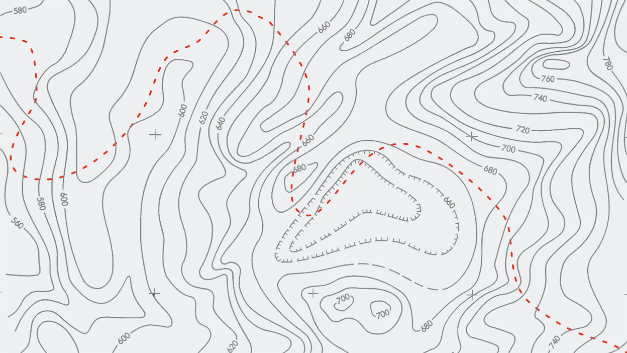 Topographic map